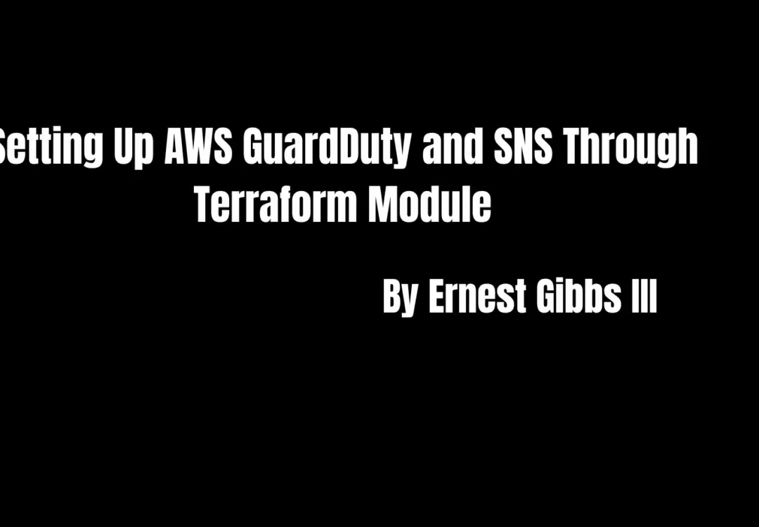 Setting Up AWS GuardDuty and SNS Through Terraform Module