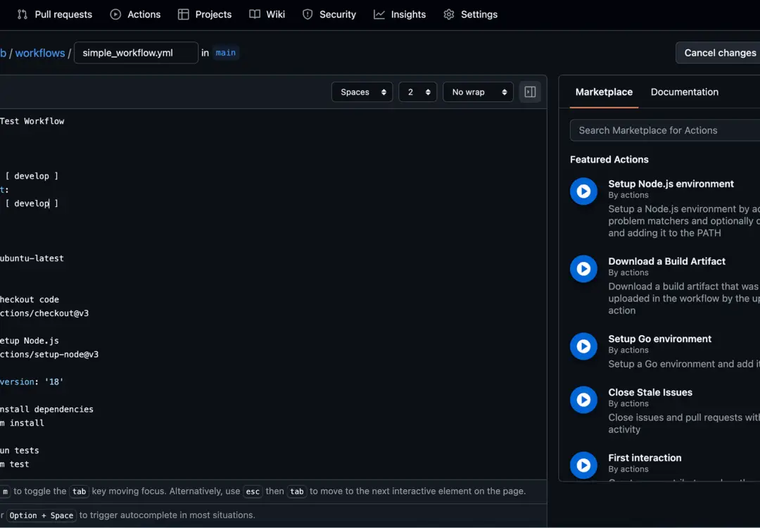 GitHub Actions fundamentals: