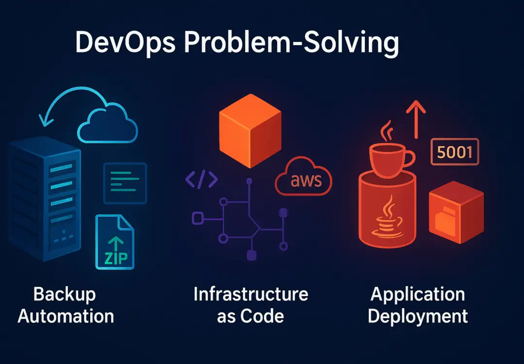 DevOps Problem-Solving: From Backup Automation to Infrastructure Deployment