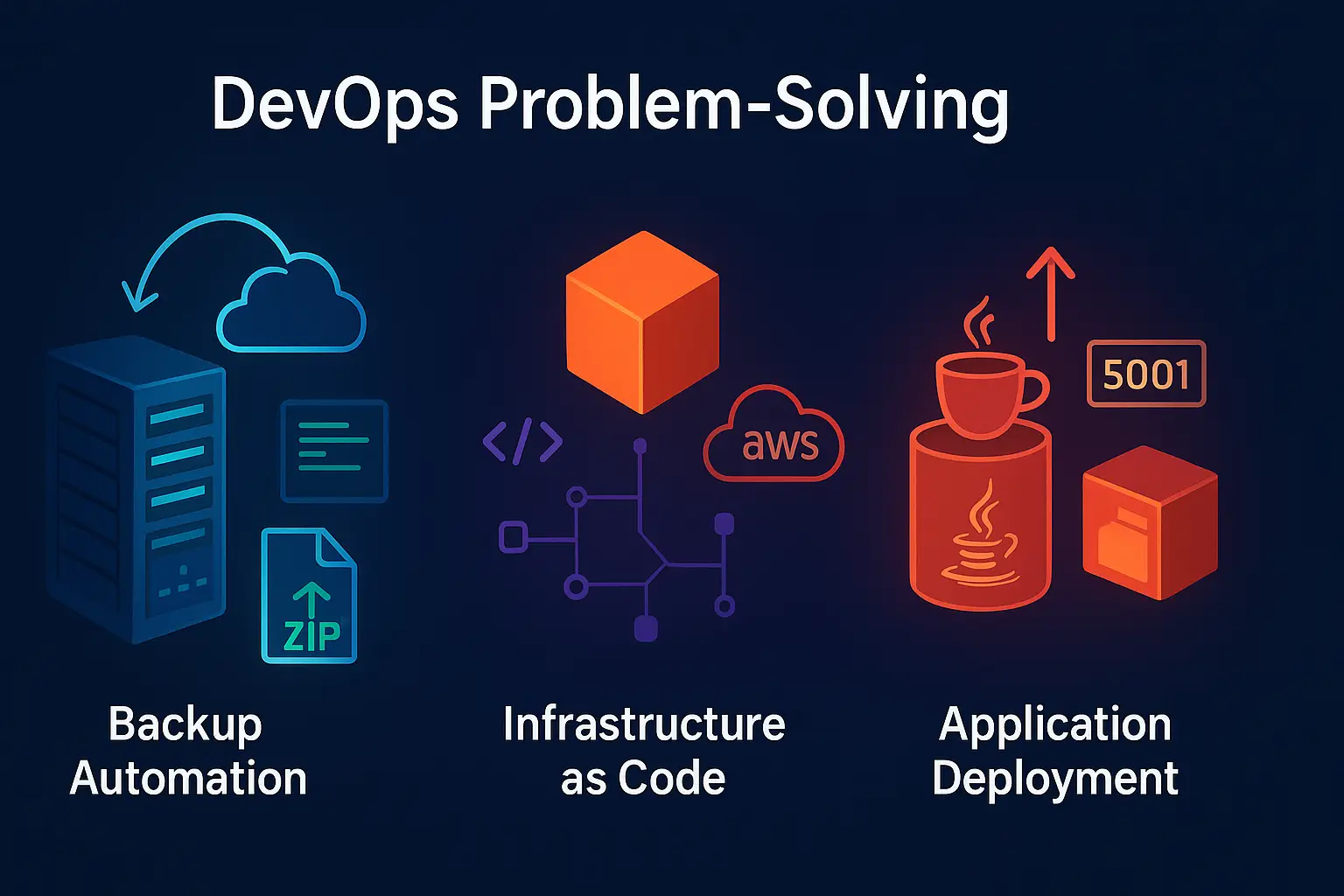 DevOps Problem-Solving: From Backup Automation to Infrastructure Deployment