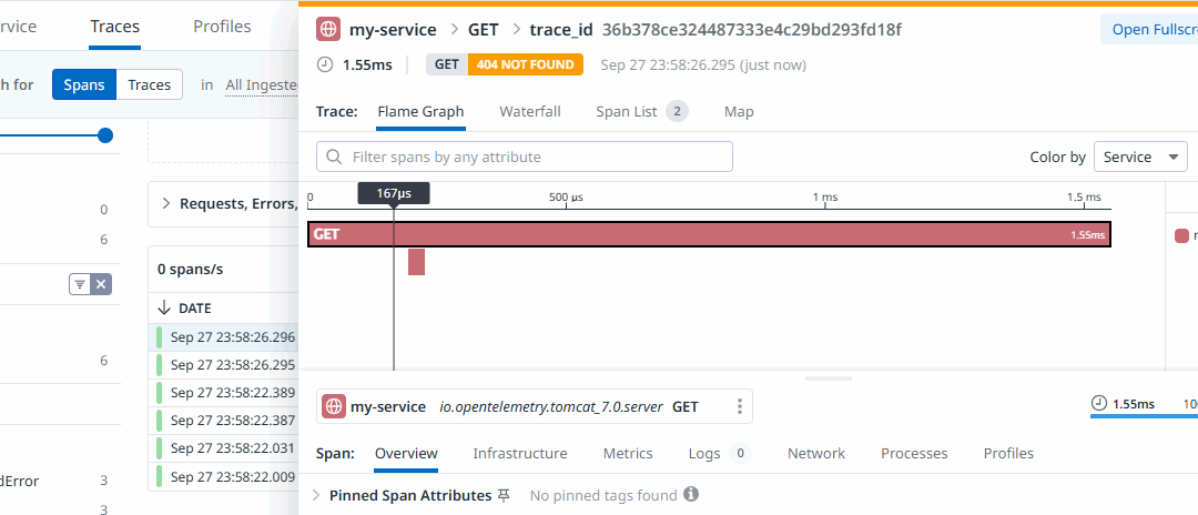 OpenTelemetry Auto-Instrumentation with Tomcat on EC2 (K3s) → Datadog
