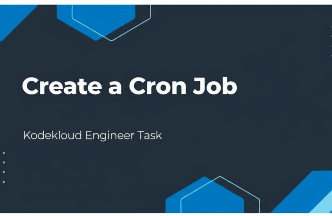 KodeKloud Engineer Day 6: Create a Cron Job.