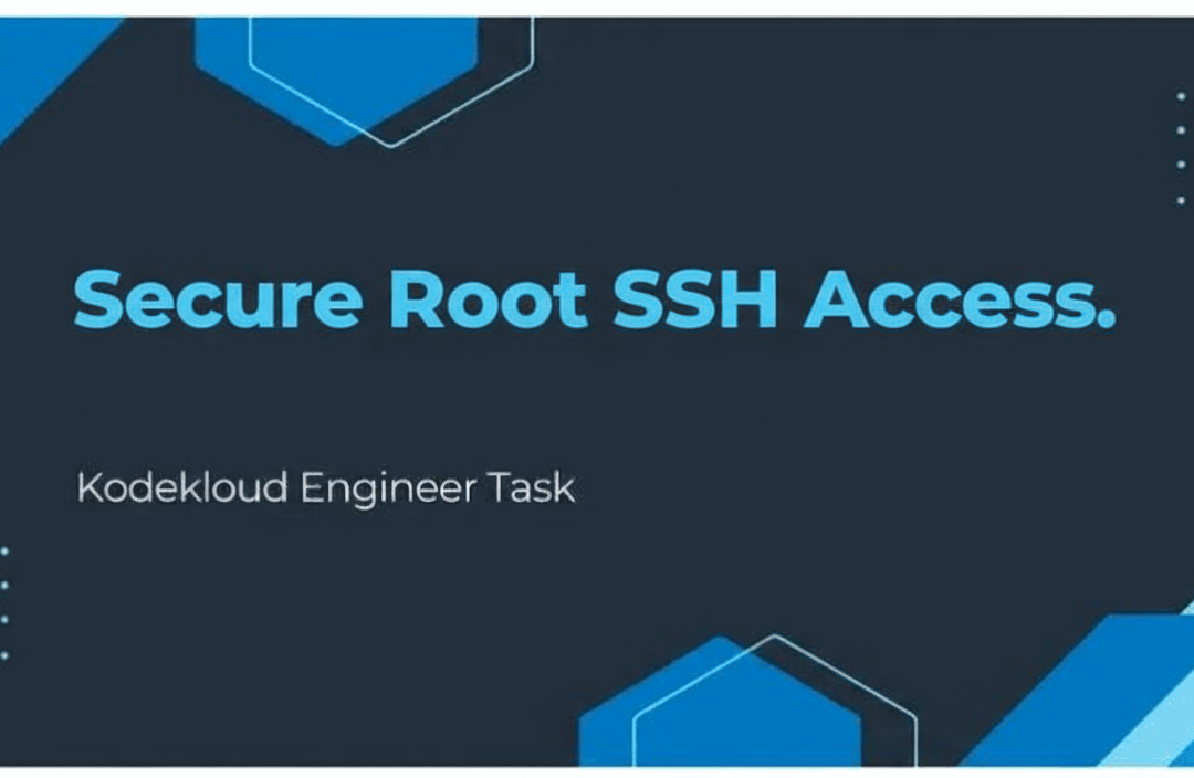 KodeKloud Engineer Day 3: Secure Root SSH Access.